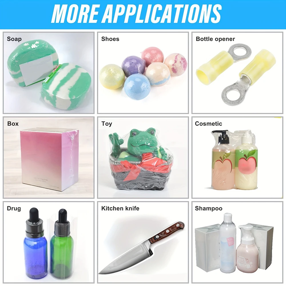 100 قطعة بولي كلوريد الفينيل الحرارة يتقلص الفيلم حقيبة Diy بها بنفسك منفاخ الساخن ختم شقة الفم التفاف الطفل حذاء كاجوال تخزين مقاوم للماء حقيبة بلاستيكية شفافة