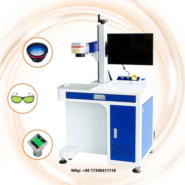 Raycus JPT 20W 30W 50W 100W Desktop Optical Fiber Marking Machine Price for Metal