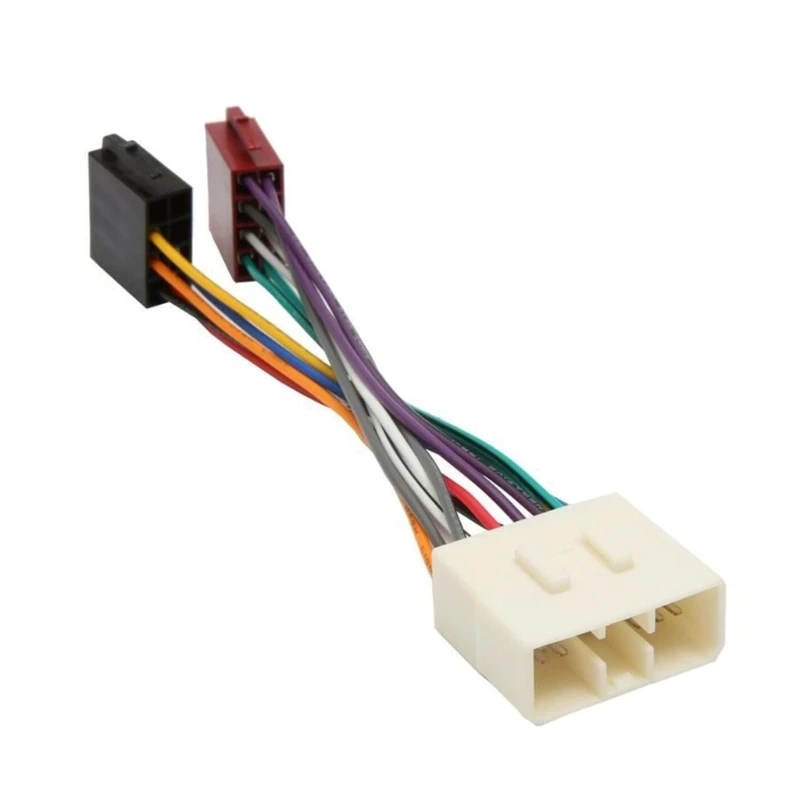 Stereo Power Harness Adapter 14 Pin to Sound Cable for Vehicle Sound Systems Music Enthusiasts Clear Sound Transmission