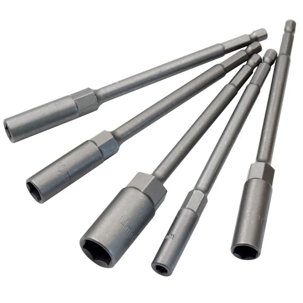 Hexágono Porca Driver Broca Adaptador Chave de Soquete Extensão Manga Bicos Adaptador para Chave de Fenda Elétrica Pneumática 1pc 150 mm
