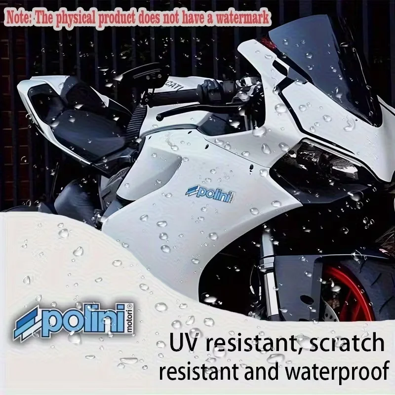 [4PC]Car and Motorcycle Stickers Polini Durable Vinyl Stickers, Waterproof, Suitable for Laptops, Water Bottles, Trucks, Phones,