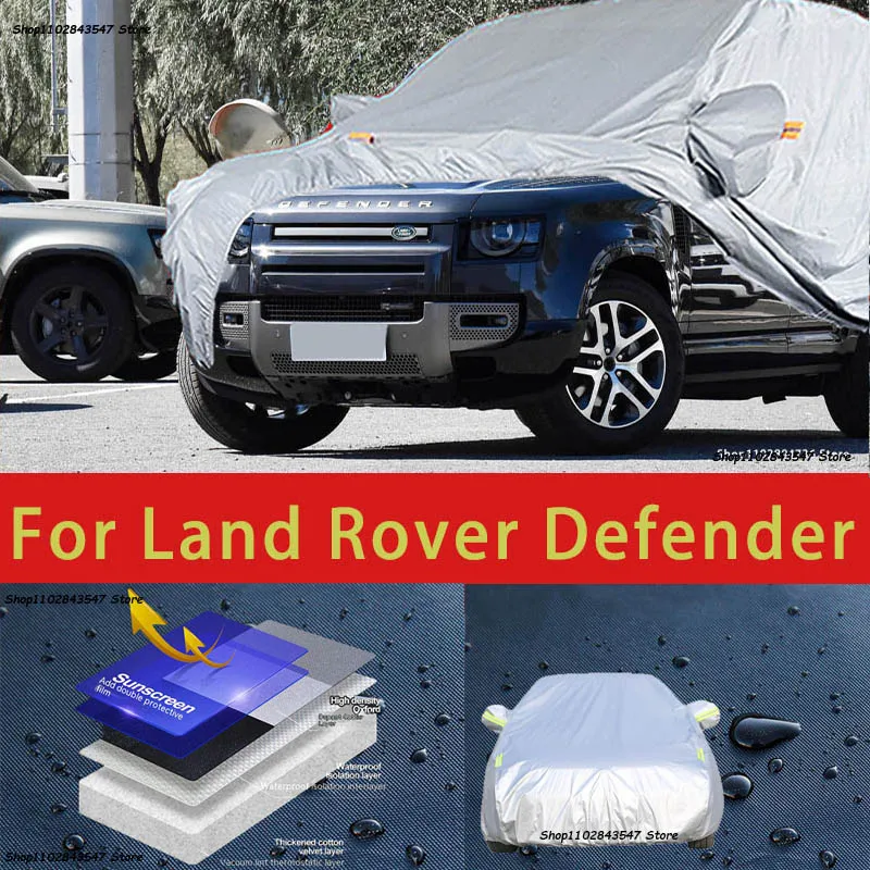 

For Land Rover Defender Outdoor Protection Full Car Covers Snow Cover Sunshade Waterproof Dustproof Exterior Car accessories