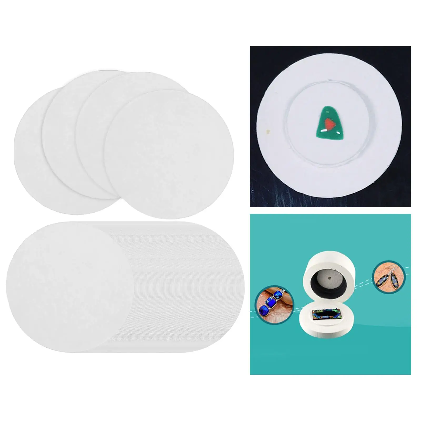 

100 Pieces Microwave Kiln Ceramic Fiber Insulion Blanket Fire Microwave Kiln Shelf Papers