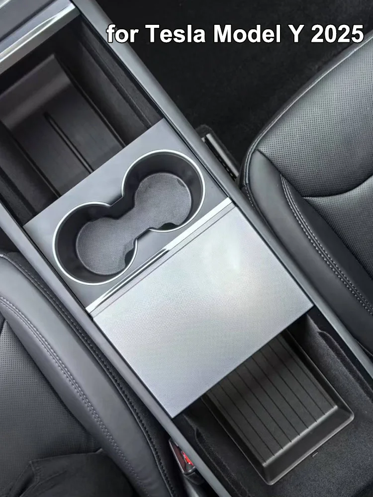 Für Tesla Model Y YL Juniper 2025 2026 Mittelkonsolen-Aufbewahrungsfach Armlehnenbox Organizer Box Model 3 Highland 2024 Zubehör – Detail 4