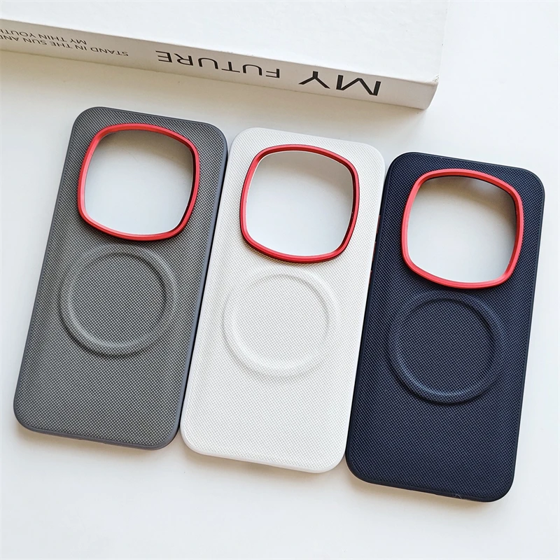 

Magnetic Fine Grained Leather Case For Honor Magic 8 RSR Case Metal Lens Frame Cover Shockproof Bumper