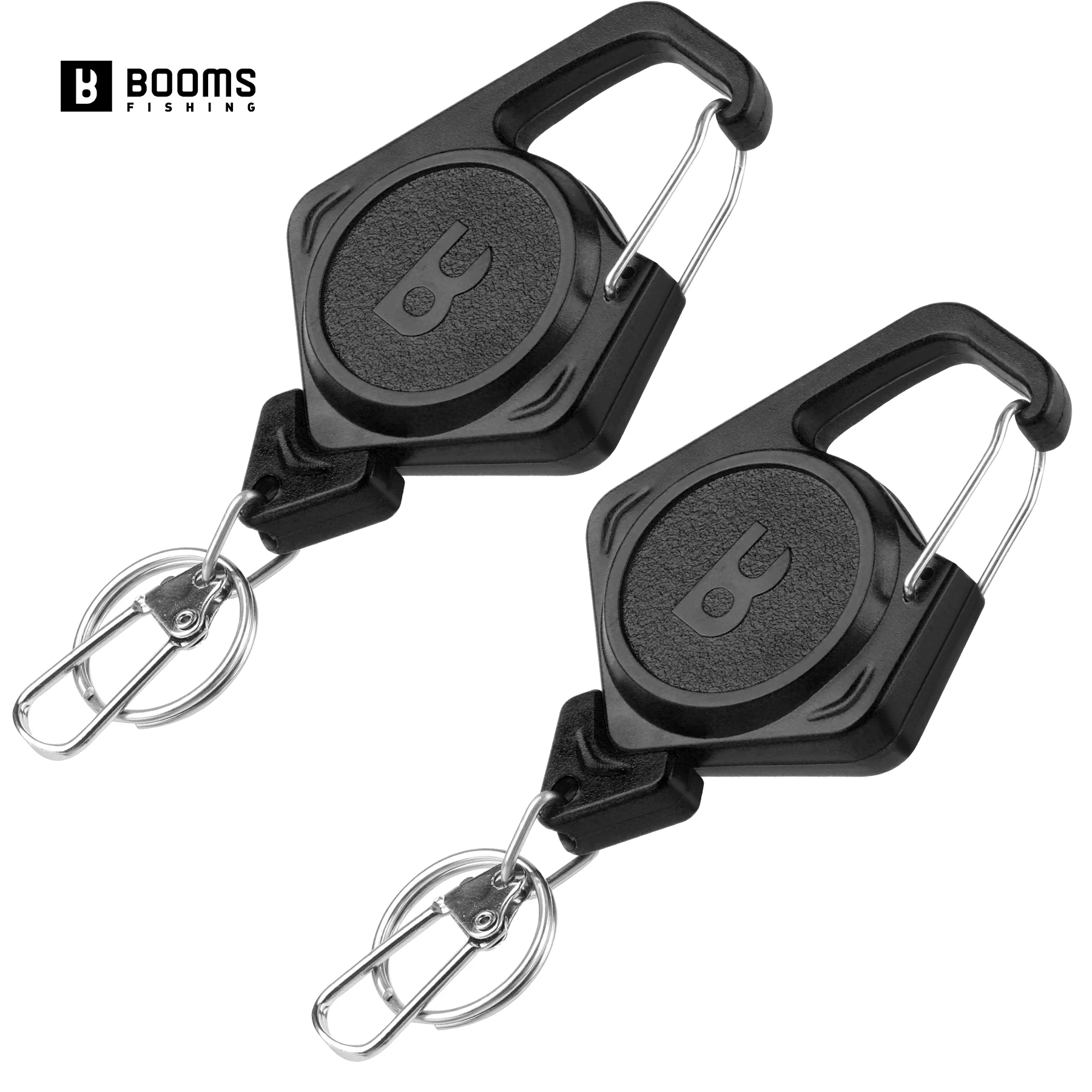 

Booms Fishing XW80 Retractable KeyChain Buckle Accessories 70cm Badge Holder Fishing Zinger Retractor Seawater Accessories