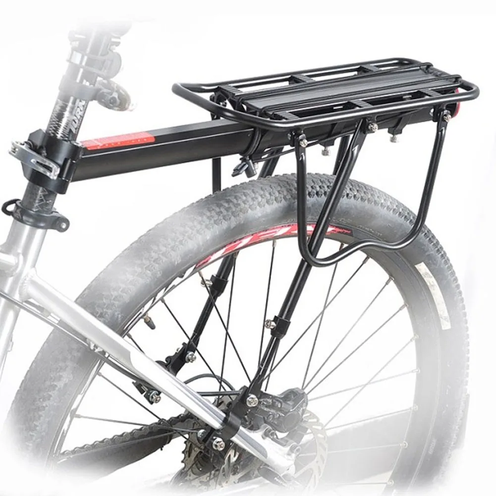 

Luggage Carrier Quick Release Rear Seat Rack Adjustable Mountain Bike Luggage Carrier With Reflector