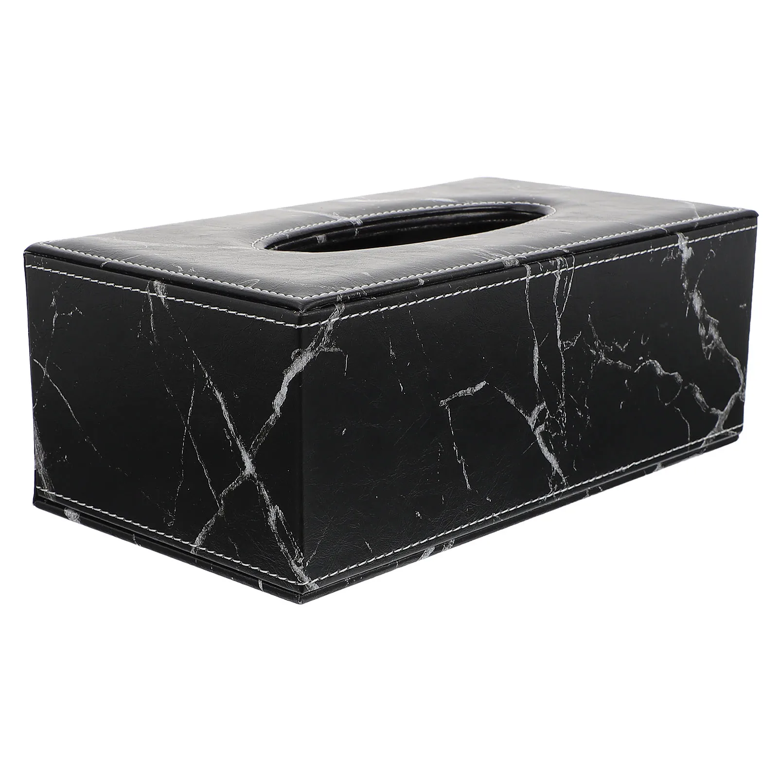 

1Pcs Marble Tissue Box Napkin Holder Car Office Bathroom Tissue Dispenser Desktop Storage Container Marble Napkin Holder