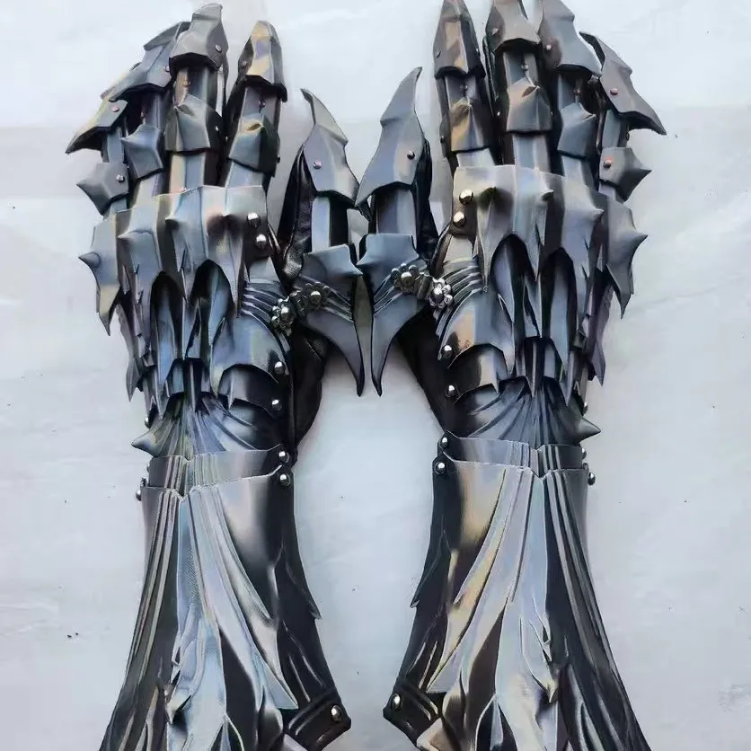 3D Printed Mechanical Hand Model, with Dark-themed Decoration. Default: Use The Right Hand