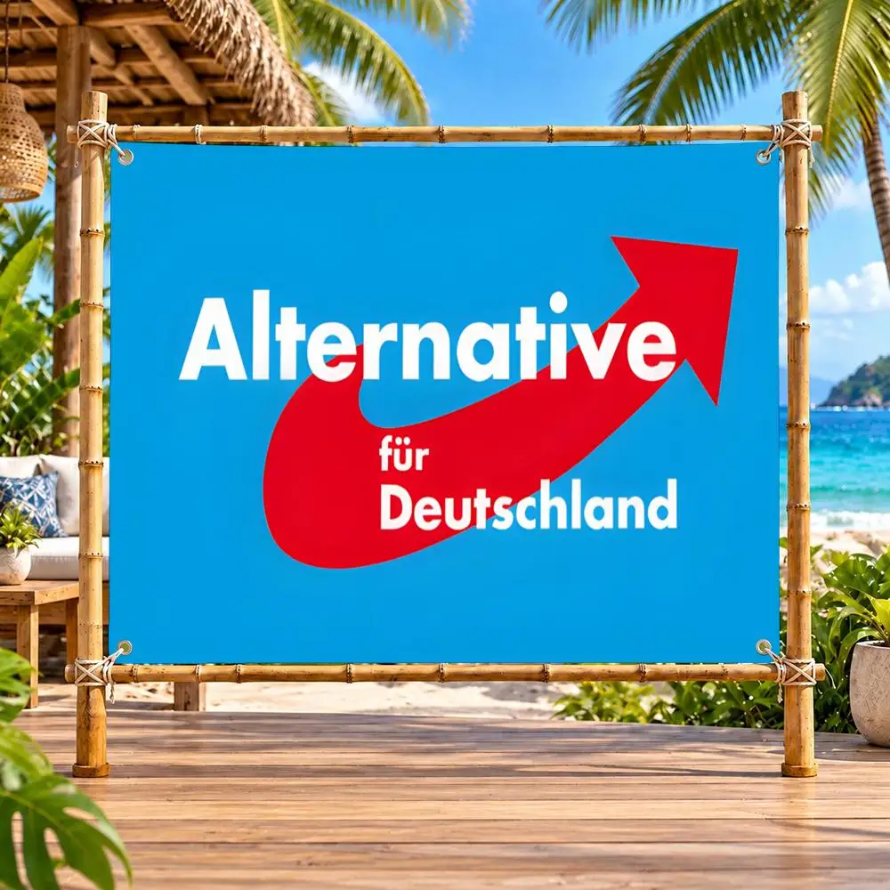 AfD Political Wall Hanging Flags Durable Outdoor Indoor Festive Decoration Classic Design Wall Room Banner