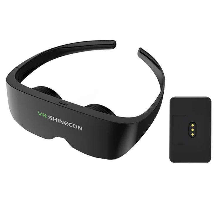 Gafas de vídeo 3D todo en uno, montaje de cabeza, pantalla, auriculares SHINECON 3D, teléfono inteligente, Wifi, IMAX cinema