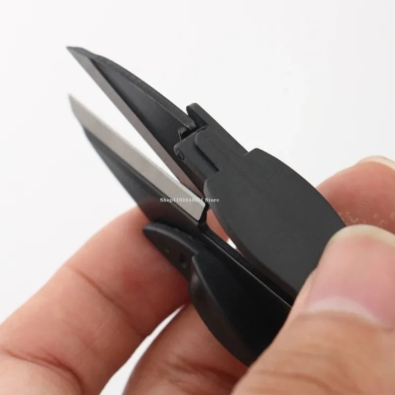 Taiwan Spring Yarn Cut Carbon Steel Leather Professional Thread Shears Handmade DIY Leather Scissors CuttingSewing Accessories