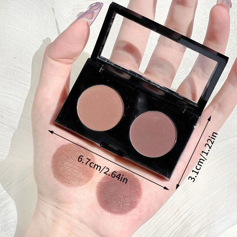 2Color Eye Shadow Plate Eyeshadow Girl Beginner Makeup Eyeshadow Tray Sculpture Highlight Cosmetic For Girls Akcesoria ﻿ ﻿