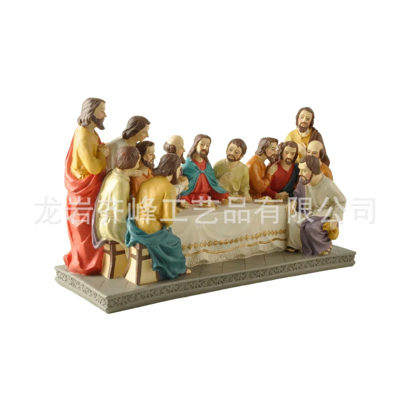 حار بيع الراتنج الحرف تمثال العشاء الأخير #2