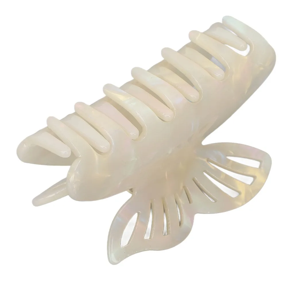 For Women Butterfly Shape Hair Claw Clips Nonslip Design Strong Hold Hair Clamps Elegant Vintage Jaw Hair Clips Daily Use