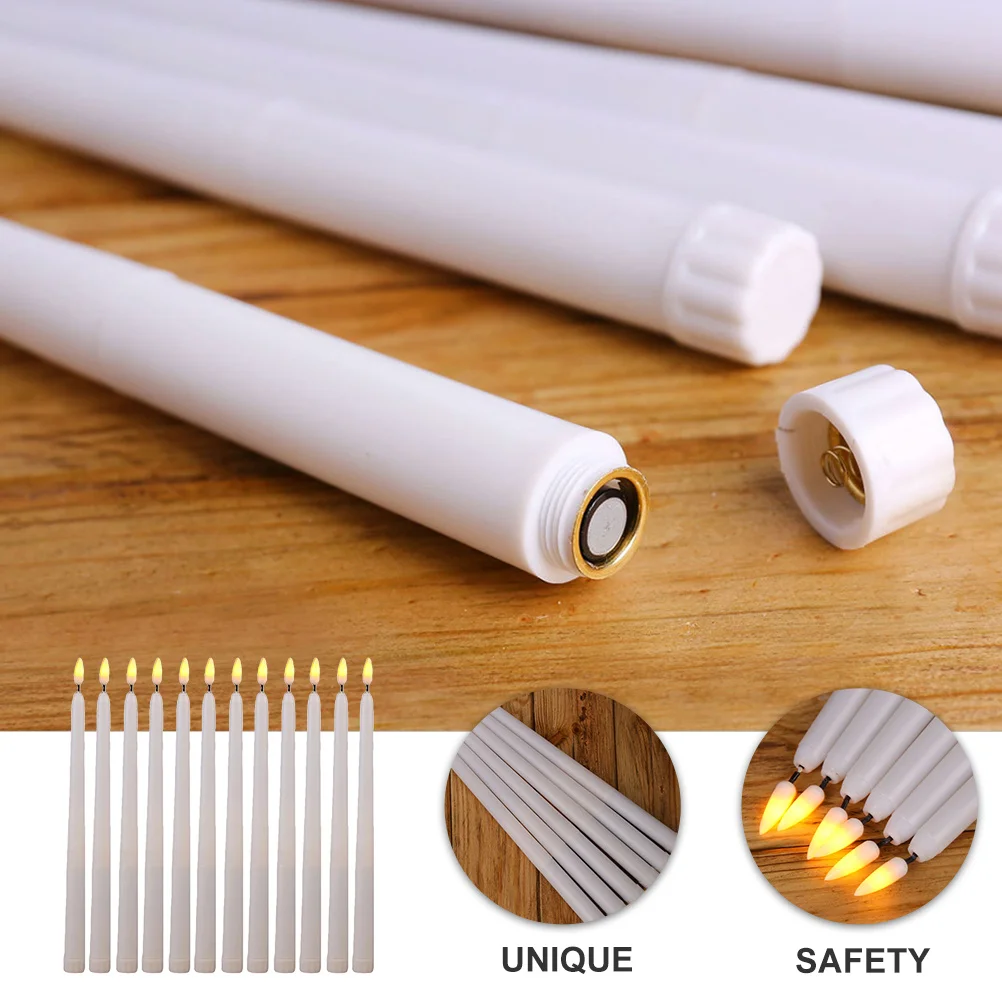 12 قطعة من مصابيح LED موفرة للطاقة، جميلة وسخية ومناسبة، وحوامل مختلفة، ومصابيح تزيين الهالوين