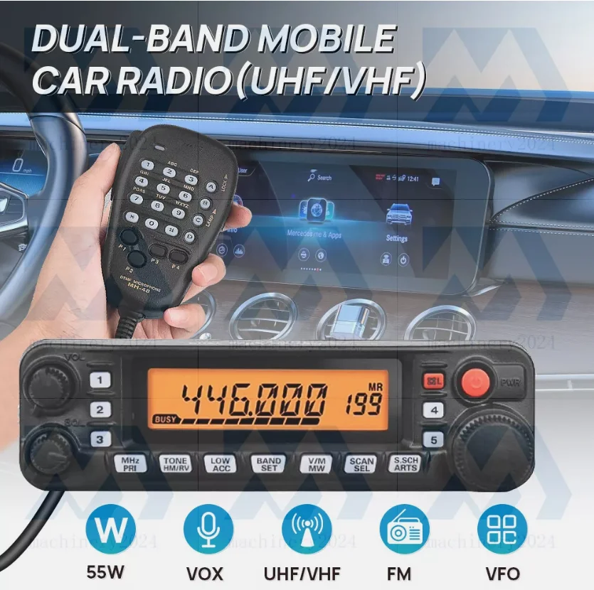 FT-7900R 50W touristes Bande FM Transcsec Radio Mobile UHF VHF 144 Z successifs/430 Z successifs