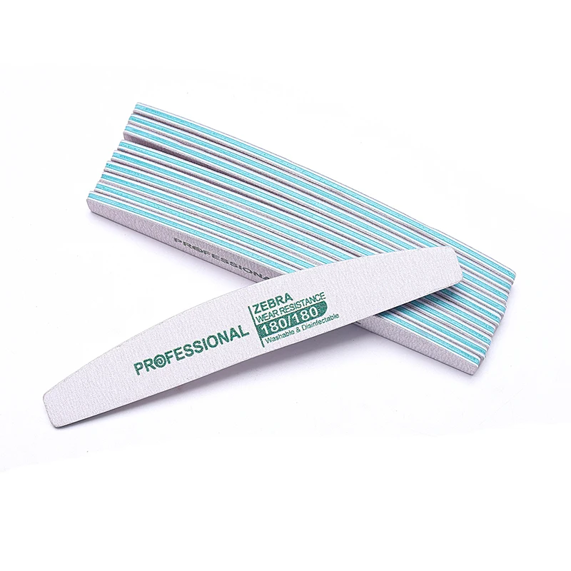 20Pcs 아크릴 네일 파일 및 버퍼 키트 네일 용품 플라스틱/천연 손톱 연마 파일을위한 스타일리스트 전문 네일 파일