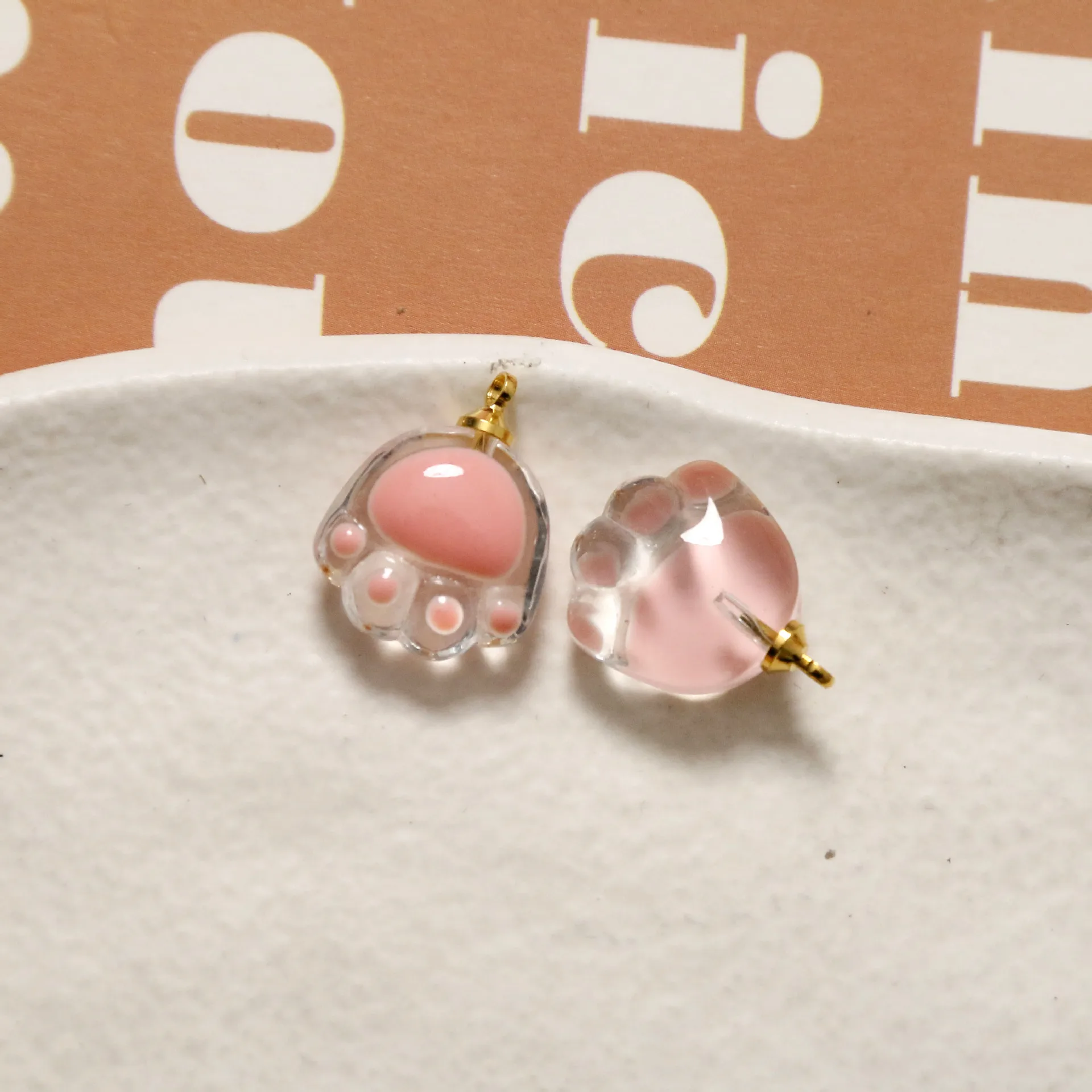 Cute Cat Claw Resin Charms par - Jewelry Making Paris avaliação e preço