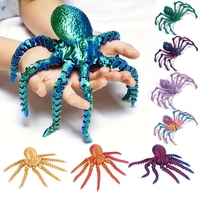 3D Printed Octopus Animals Toys Creative Rotatable Articulated Dragon Simulation Spider Fidget Toy Table Ornaments Kids Gift