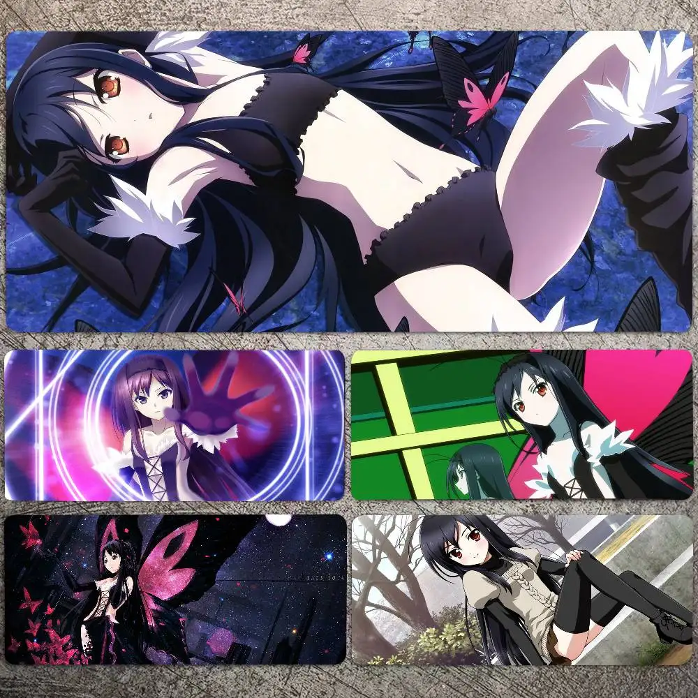 Kuroyuki Hime Accel World Anime Mousepad Non-slip Suitable For Office Computers Laptops E-sports Game Desk Mats XXL Keyboard