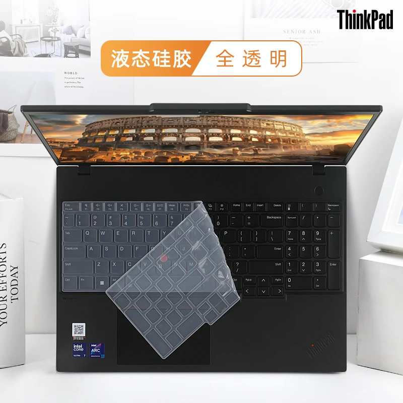 TPU Keyboard Cover Skin for Lenovo ThinkPad E16 L16 T16 P16 P16v P16s 16 inch Gen 4/3/2/1, 2025-2022, Thinkpad L15 Gen 4/3 15.6