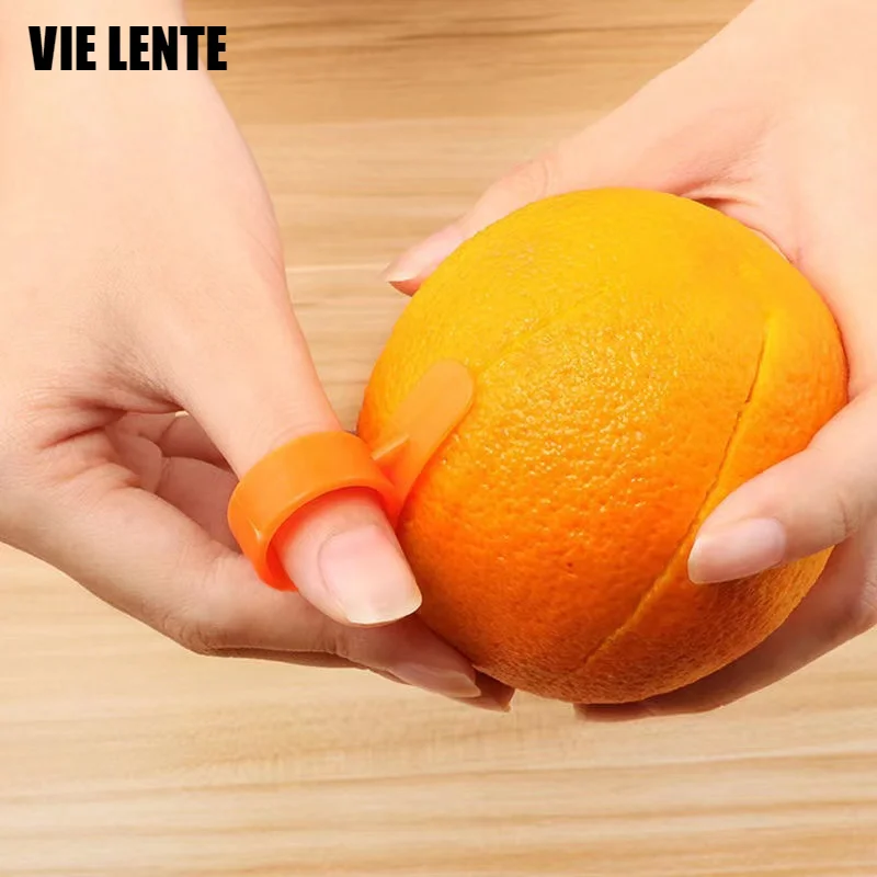 

1pc Ring Orange Peeler Kitchen Gadgets Cooking Tools Peeler Parer Finger Type Open Orange Peel Orange Device Fruit Peeling Tool