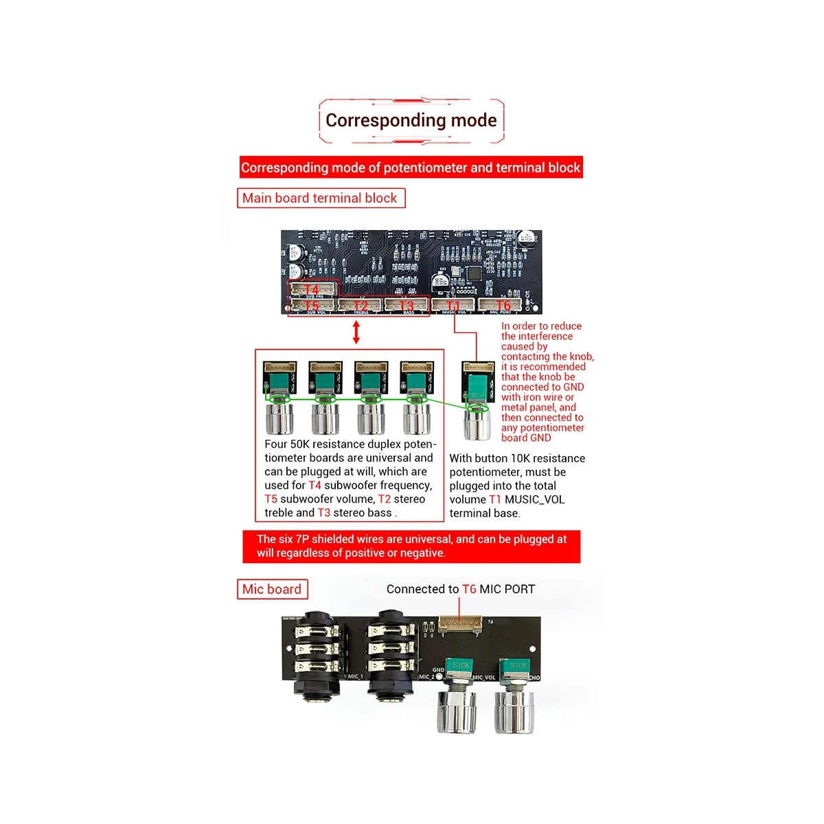 A57G-ZK-AM100F الرصاص نوع KTV ميكروفون نظام الصوت 2.1 قناة بلوتوث مكبر كهربائي مجلس 50 + 50 + 100 واط