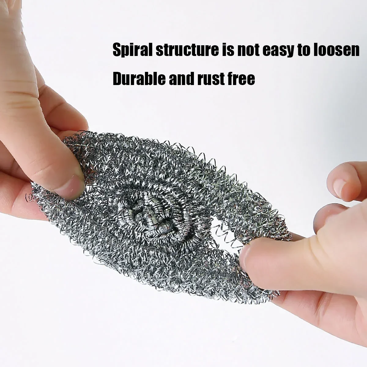 Magic Steel Wire Ball Stainless Steel Heavy Duty Balls for Dishwashing Cleaning Scrubber Kitchen Pot Rust Removal Cleaner Tools