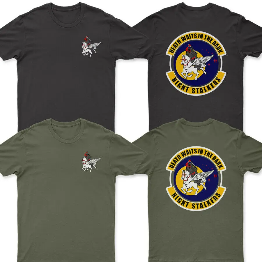 

Death Waits In The Dark. SOAR 160th Night Stalkers T-Shirt. Summer Cotton Short Sleeve O-Neck Mens T Shirt New S-3XL
