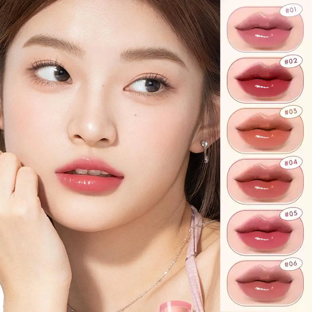 Page Vine Mint Green Square Tube Lip Glaze Toothed Easy Long 3ml Mouth Color Lasting To Mirror Lip Color Red Lipstick Q8i0