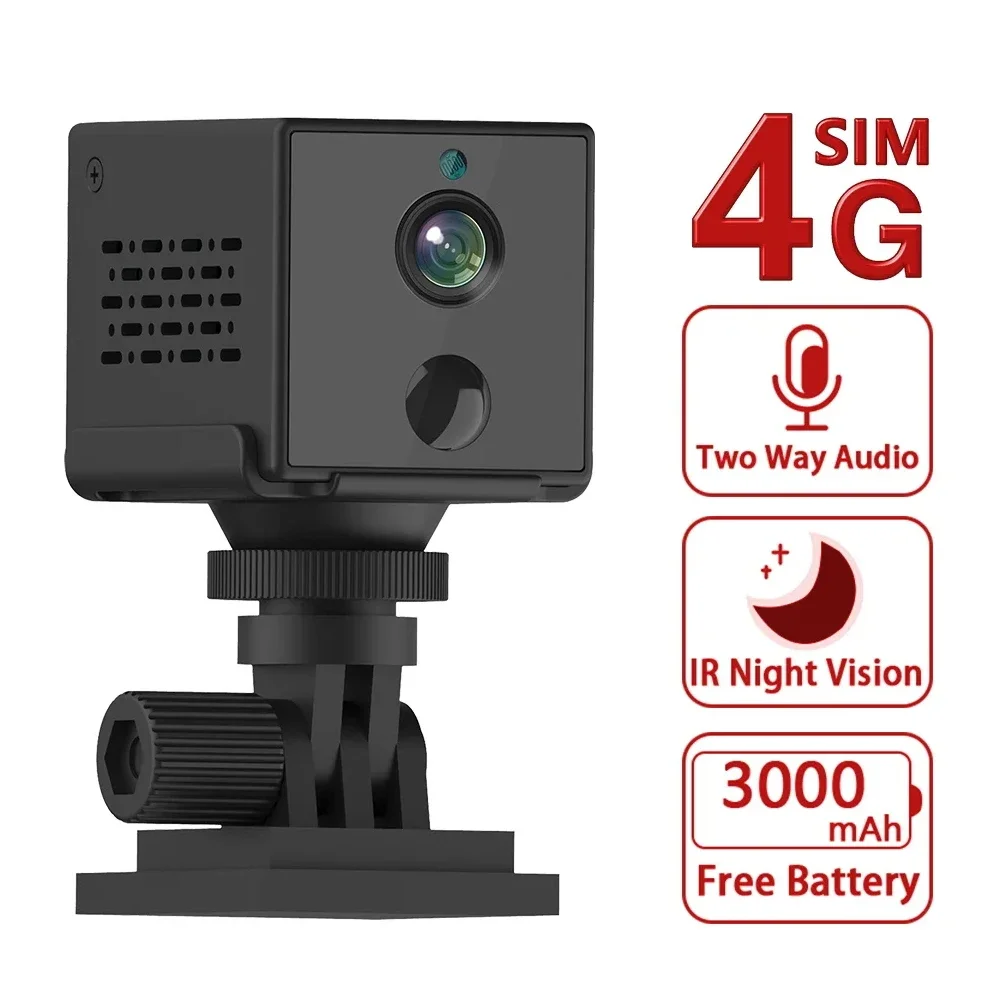 

5MP 4G SIM Card Mini Camera PIR Human Detection WiFi Camera Smart Home Security Surveillance Small Camcorder Video Recorder