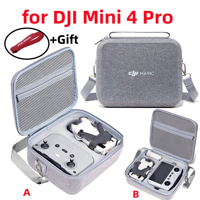 Étui de protection pour importateur DJI Mini 4 Pro, sac de rangement intégré, boîte de rangement d'accessoires