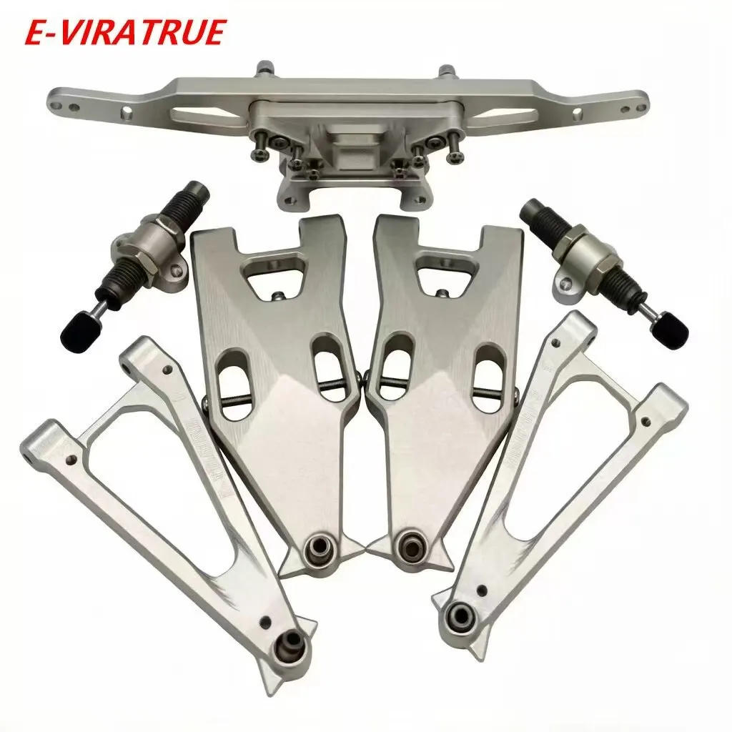 E-VIRATRUE 7075Aluminum Dual Shock Tower/Buffer mount/Suspension Arms For Losi Baja Rey 2.0 1/10
