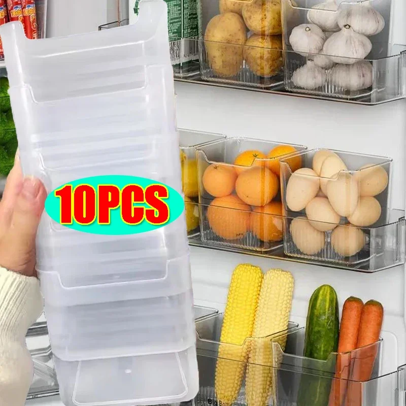 1/10PCS Refrigerator Storage Boxes Fridge Side Door Fruit Vegetable Fresh-keeping Box Container Home Kitchen Organizer Supplies