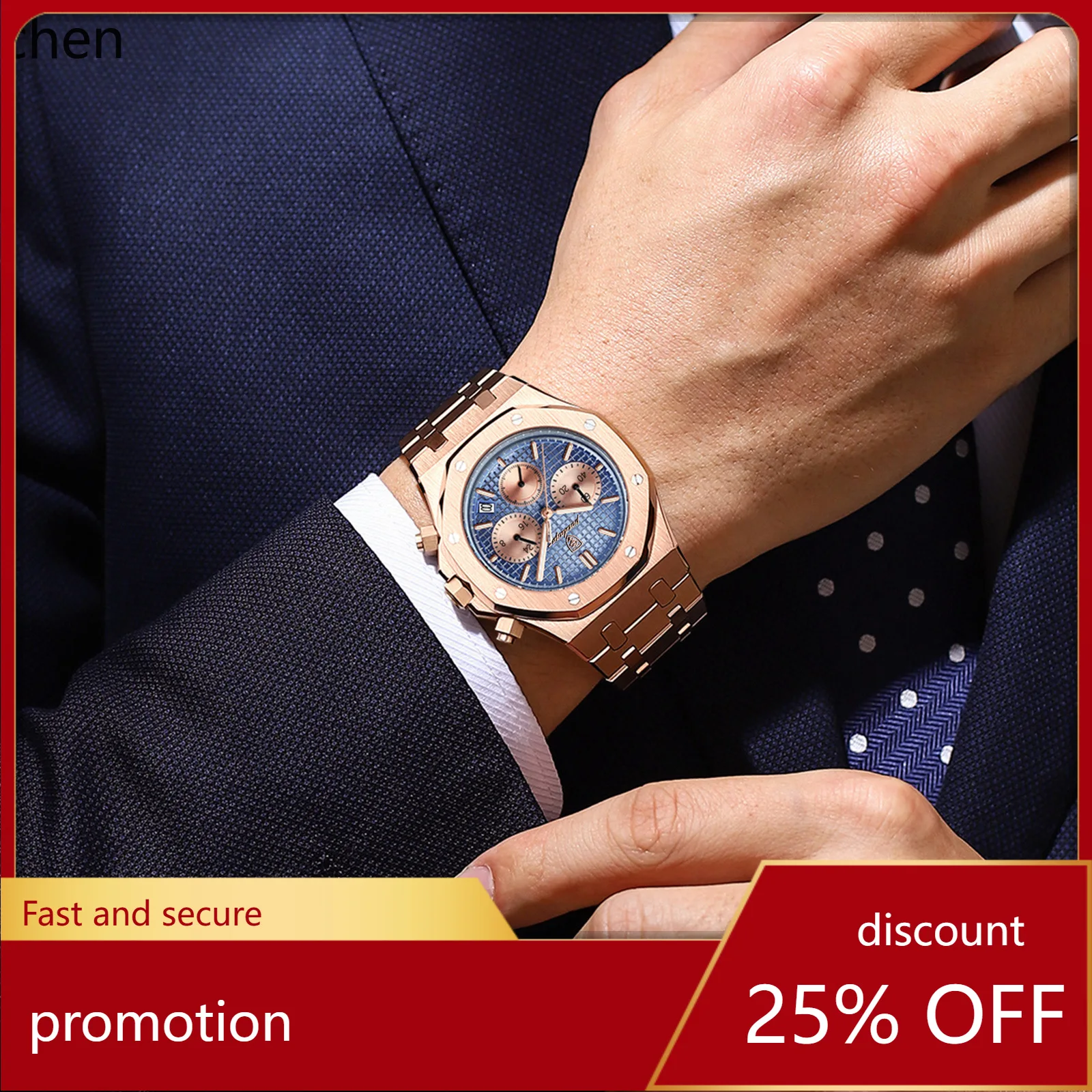 ZML New Multifunctional Men's Watch Trendy Wristwatch