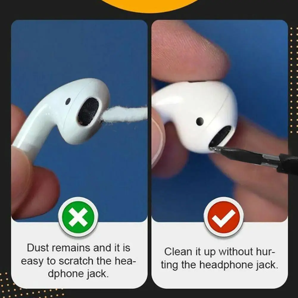 Przenośna słuchawka Bluetooth długopis czyszczący etui na słuchawki urządzenia do oczyszczania do czyszczenia 360 stopni bez zestaw do czyszczenia w martwym rogu