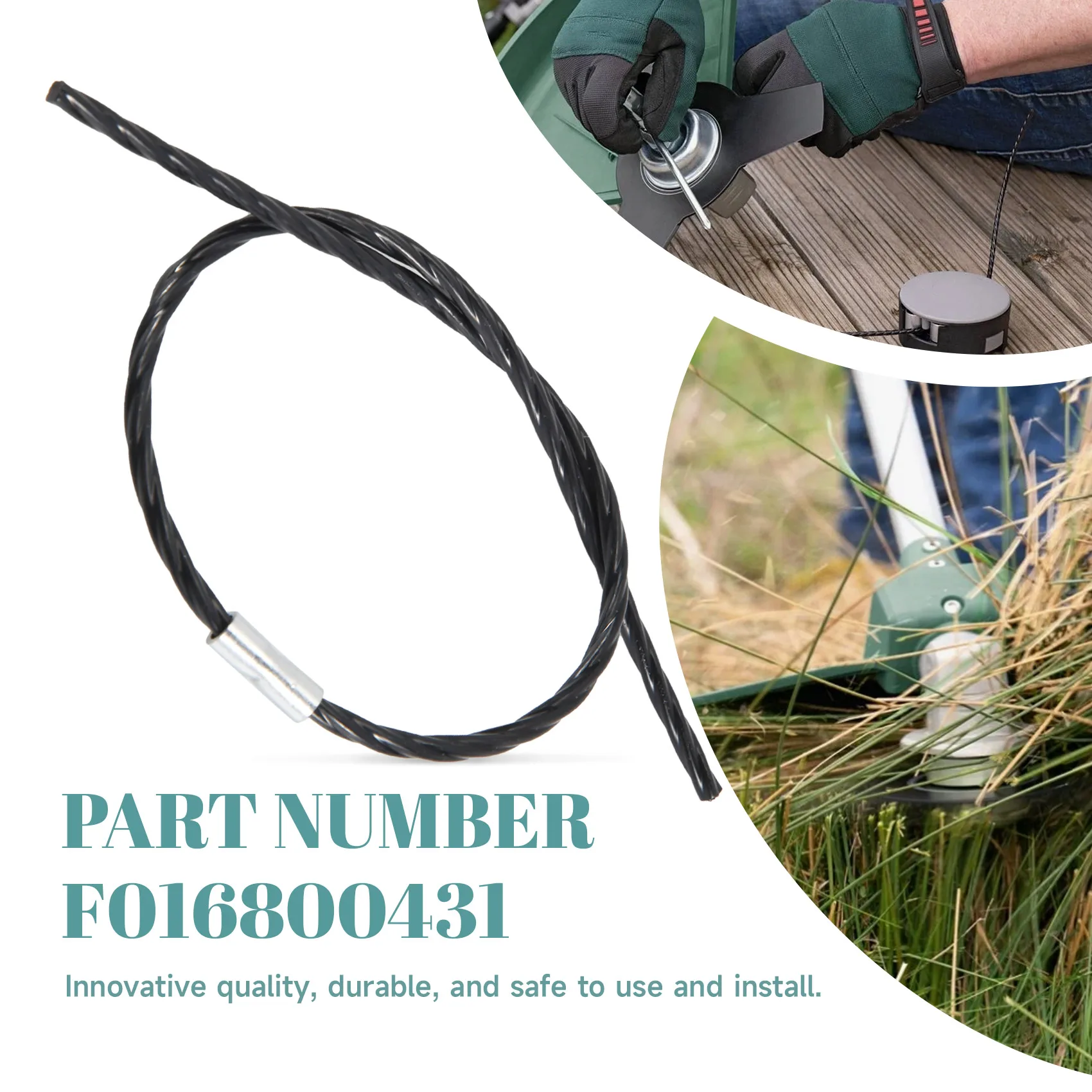 A23T 20Pcs F016800431 Cutting Line for AFS 23-37, Grass Trimmer Spool Line, Brush Cutter Thread 37cm