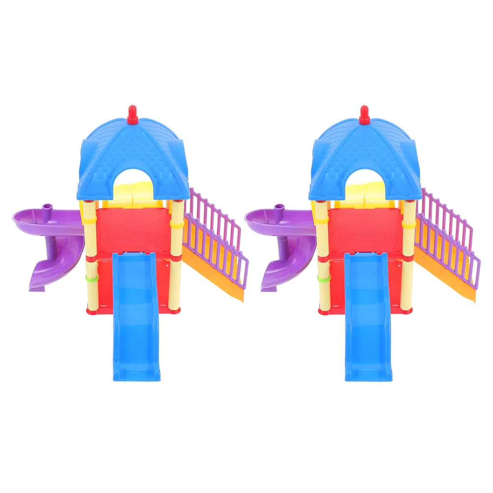2pcs-miniature-playground-for-kids-home-ornament-and-dollhouse-decor-creative-desktop-decor-and-small-playground