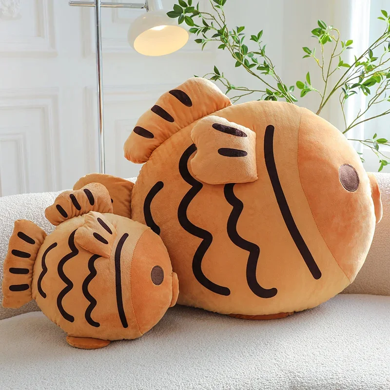 Plush Snapper Kawaii Taiyaki Pillow Plush Toy Children's Doll Doll Nap Pillow Send Girlfriend Koi Pillow Gift Doll