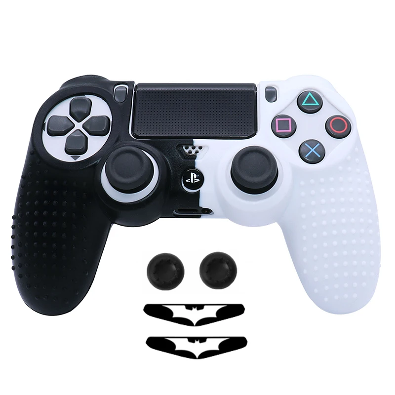 Miękki silikonowy antypoślizgowy futerał ochronny na PS4 skórka na kontroler Gamepad Case akcesoria do gier wideo Joystick pokrywa dla PS4 Skin