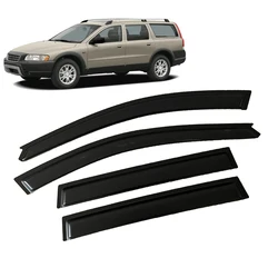 Window Visor for VOLVO XC70 2000 2001 2002 2003 2004 2005 2006 2007 Weathershied Door Visor Wind Sun Rain Guards Side Window