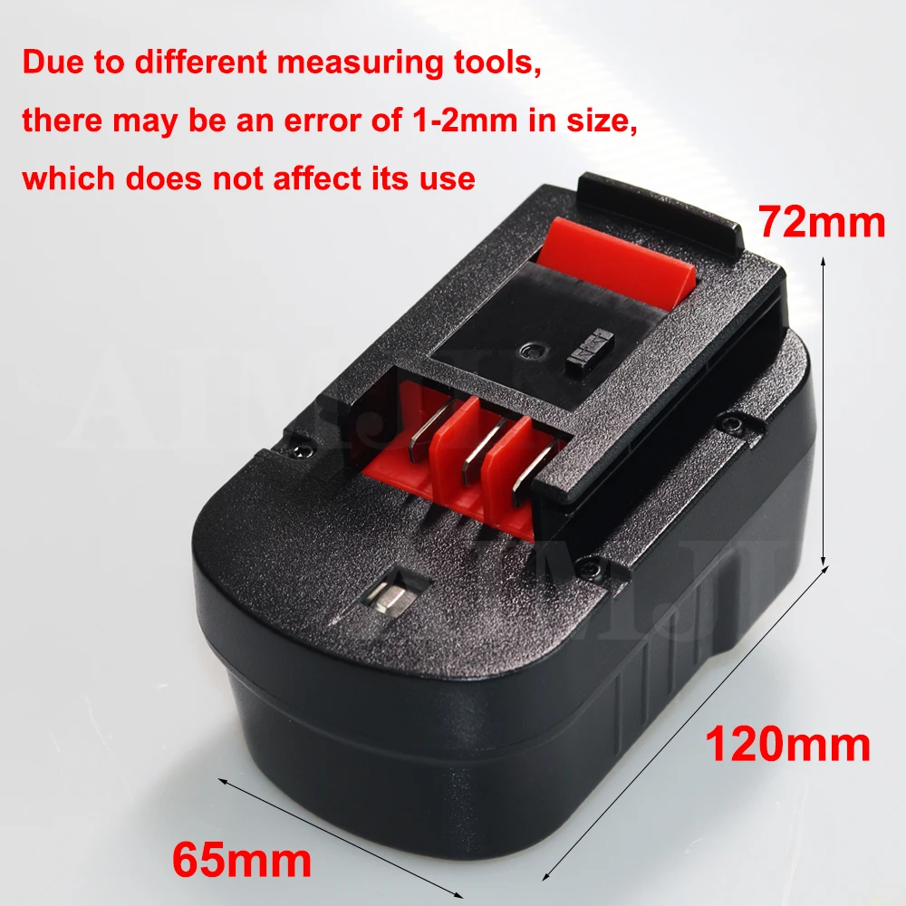 Untuk Black & Decker A1712 FS120B FSB12 HPB12 A12 A12-XJ A12EX FS120B FSB12 FS120BX 14.4V 4.0 6.0Ah NI-MH Baterai Pengganti