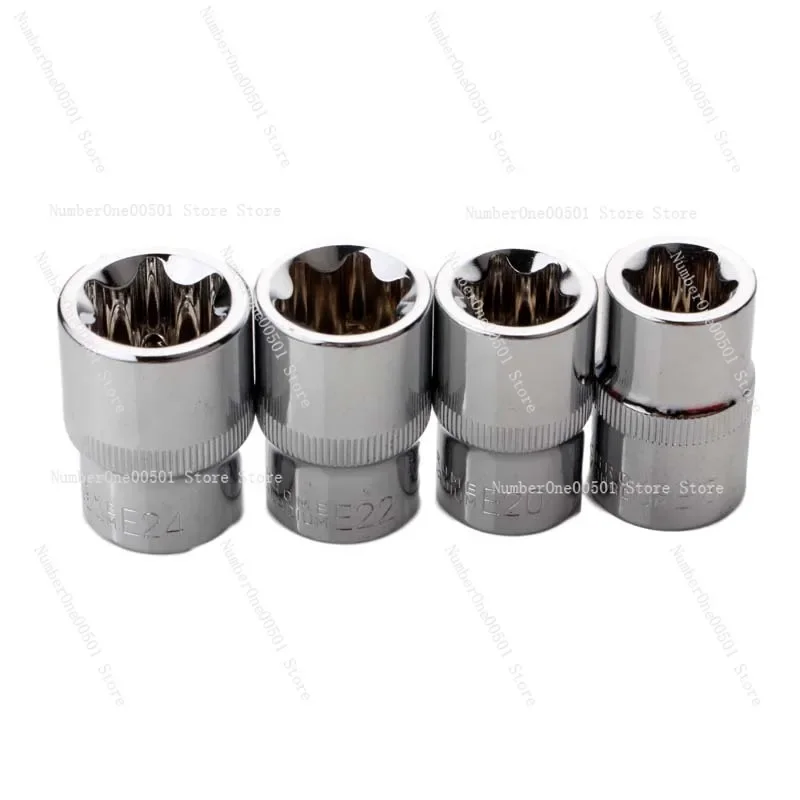 

14pcs / set E star Torx female bit female 1/2 "3/8" 1/4 "E4-E24 High quality hand tools set repair tool
