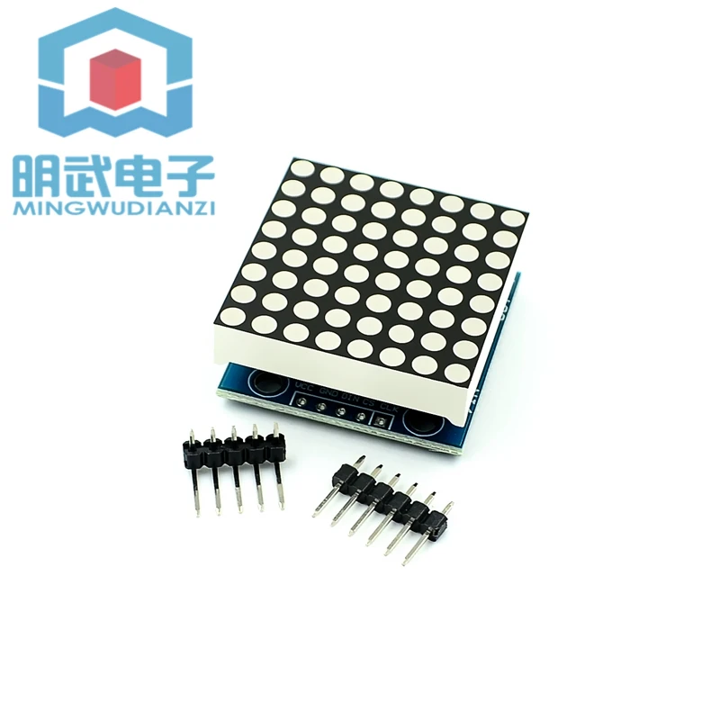 1/2/4/8 Bit MAX7219 Dot Matrix Module Control Module MCU Control And Drive LED Display Module