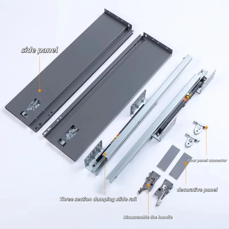Thin Plate Horseback Riding Pump Damping Support Three-Dimensional Adjustment Steel Plate Drawer Bottom Slide Factory Wholesale