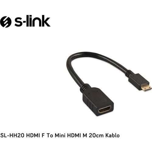 S-link SL-HH20 HDMI F To Mini HDMI M 20cm Cable