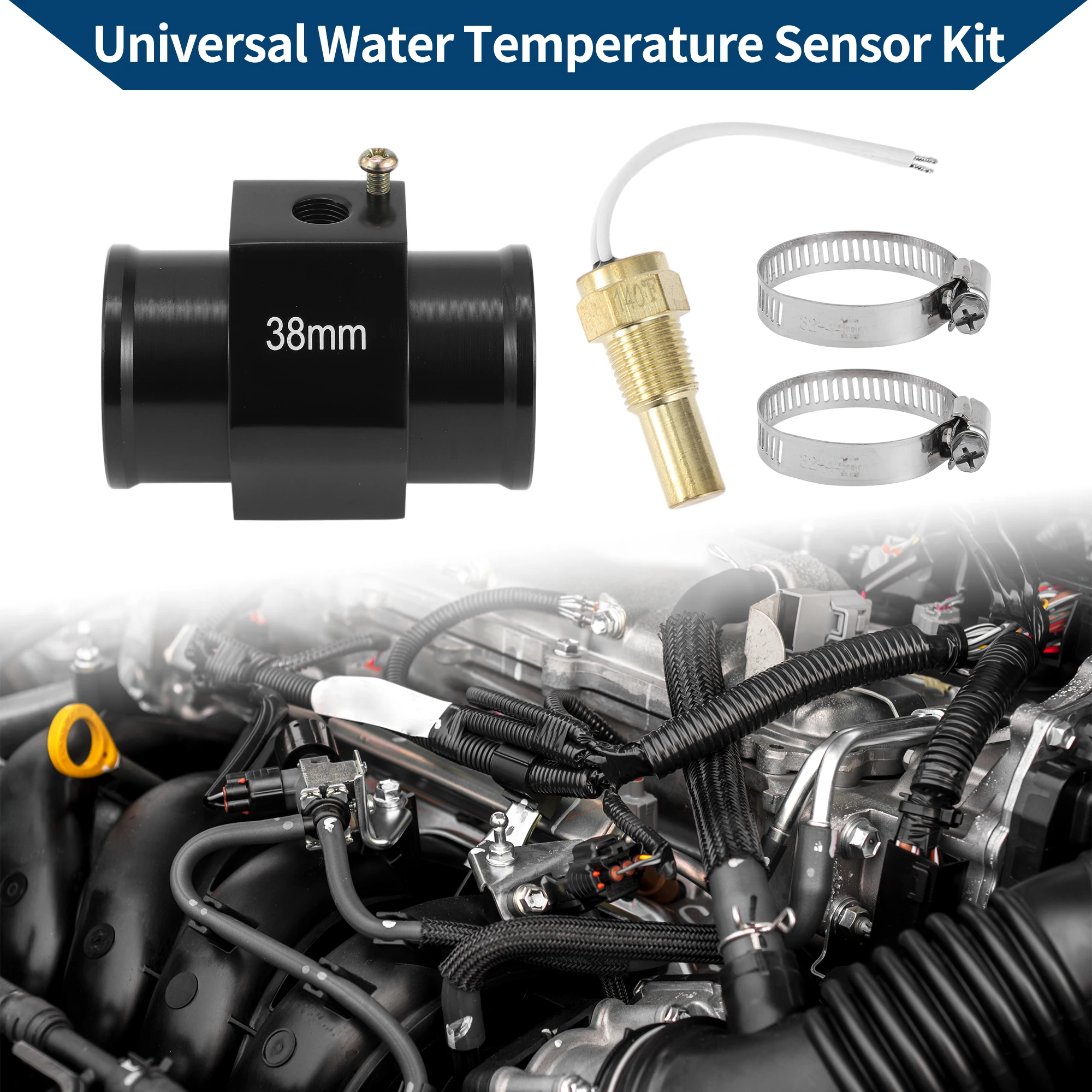 UXCELL 12/24V Water Temp Sensor Kit 1/8