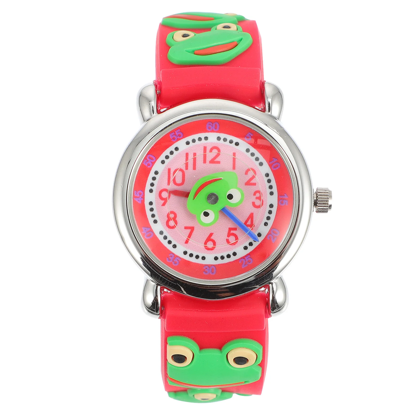 1 Uds. Reloj de pulsera de silicona 3D de dibujos animados, artesanía fina, cómodo reloj para exteriores