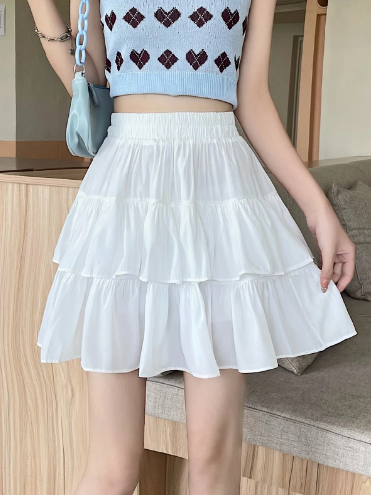 Cheap Wholesale New fashion woman skirts womens casual sexy female OL student girls black Ruffle edge mini skirt dropshipping 2